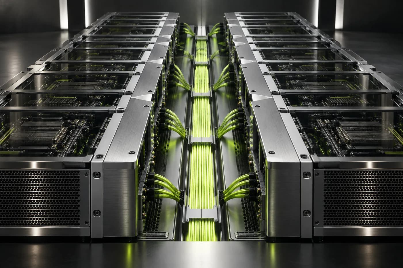 Connected computing modules illustrating real-time fintech infrastructure